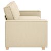 vidaXL Sofa Cream 86.61 x 30.71 x 33.07 in Fabric