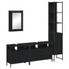 vidaXL Bathroom Furniture Set Black