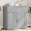 vidaXL Sideboard Gray Sonoma 31.1"x15"x31.5" Engineered Wood