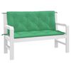 vidaXL Patio Bench Cushions 2pcs Green 120x50x2.8 " Oxford Fabric