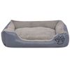 vidaXL Dog Bed with Padded Cushion Size XXL Grey