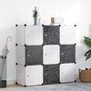 vidaXL Storage Cube Organizer Black and White
