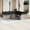 vidaXL Garden Sofa Set Light Grey, Anthracite