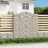 vidaXL Gabion Basket Set of 9 Silver Galvanized iron