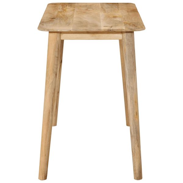 vidaXL Dining Table Natural wood Solid mango wood with 5% white wash