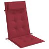 vidaXL Highback Chair Cushion Set of 2 Wine red