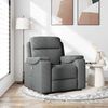 vidaXL Recliner Chair Dark Gray 100% polyester, metal, plywood Large