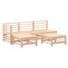 vidaXL Garden Lounge Set Beige Solid pine wood, Plywood Medium Modular