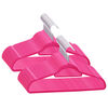 vidaXL Hanger Set of 50 Pink ABC plastic, zinc alloy, velvet Standard