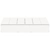 vidaXL Sandpit White Solid Pine Wood Medium Durable Wooden Sandpit