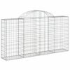 vidaXL Gabion Basket Set of 25 Silver Galvanized Iron Large Durable
