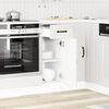 vidaXL Kitchen Base Cabinet High gloss white Engineered wood