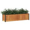 vidaXL Garden Planter 43.3"x11.8"x10.8" Solid Wood Acacia and Steel