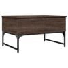vidaXL Coffee Table Brown Oak Engineered wood and metal Small