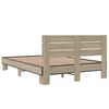 vidaXL Bed Frame Sonoma Oak Engineered wood Double Modern Bed Frame