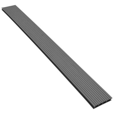 vidaXL WPC Decking Boards with Accessories 107.6 ft² 7.2' Gray