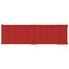 vidaXL Patio Sun Lounger Red, Natural wood