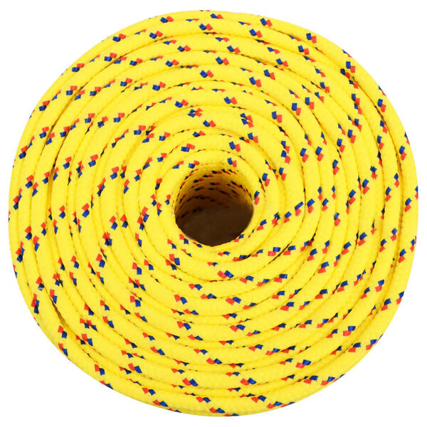vidaXL Boat Rope Yellow 0.39 " 328.1 ' Polypropylene