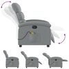 vidaXL Massage Recliner Chair Light Grey