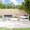 vidaXL Garden Lounge Set White Solid pine wood Medium Modular