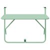 vidaXL Hanging Balcony Table Multicolor 2 60 x 39 x 65 cm Steel