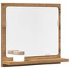 vidaXL Bathroom Mirror Cabinet Artisan oak Engineered wood, glass Compact