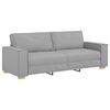 vidaXL Sofa 3 pcs Cloud Grey Linen-blend Fabric
