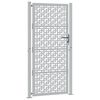 vidaXL Garden Gate 39.4x78.7" Weathering Steel Cross Design