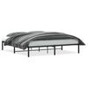 vidaXL Metal Bed Frame without Mattress Black 72"x83.9"