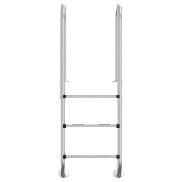 vidaXL Pool Ladder Silver 304 Stainless Steel Medium Pool Ladder Other