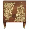 vidaXL Bedside Cabinet with Door 2 pcs Honey Brown