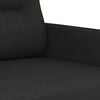 vidaXL 3-seater Sofa Black Fabric (100% polyester), metal, textilene