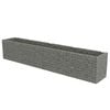 vidaXL Gabion Raised Bed Silver Galvanized steel 21.3x35.4x39.4 in