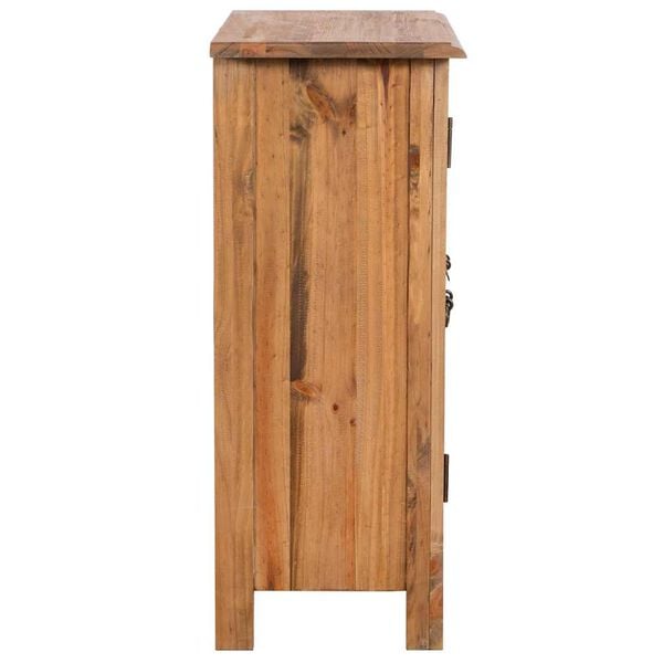 vidaXL Side Cabinet Natural wood Solid pine wood Medium Side Cabinet