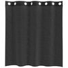 vidaXL Voile Curtains with Grommets 2 pcs Black 55.1x55.1"