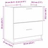 vidaXL Bathroom Cabinet with Drawer Old Wood 23.23 x 14.57 x 23.23 in