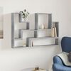 vidaXL Wall Shelf Concrete Grey Engineered Wood 37.8x4.7x25.2 in