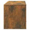 vidaXL Wall-mounted Shoe Cabinet Smoked oak Engineered wood