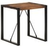 vidaXL Dining Table Acacia wood finish, Black legs Solid Acacia wood