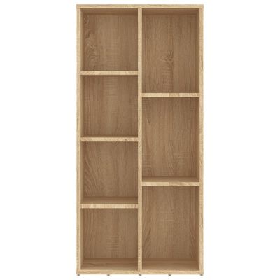 vidaXL Book Cabinet Sonoma Oak 19.7"x9.8"x41.7" Chipboard