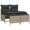 vidaXL Garden Sofa Set Light Grey, Dark Grey