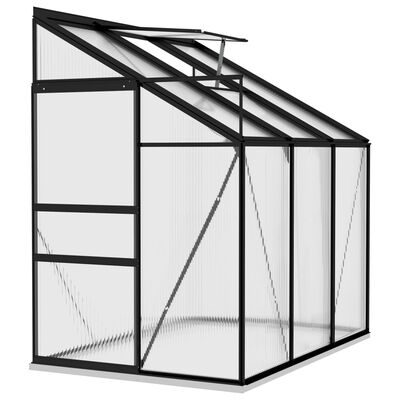 vidaXL Greenhouse Anthracite Aluminum 140.1 ft³
