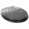vidaXL WC Toilet Seats 2 pcs with Soft Close Lids MDF Water Drop Design (2x143933)