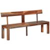 vidaXL Bench Brown and Grey Solid Acacia wood Large Durable Bench