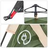 vidaXL Camping Tent 3-Person Green Quick Release