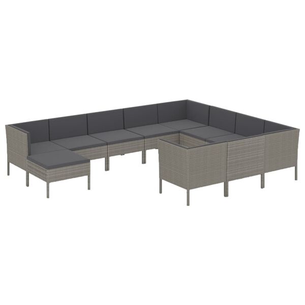 vidaXL Garden Lounge Set Grey
