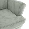 vidaXL Armchair Light Grey Velvet (100% polyester), plywood Medium