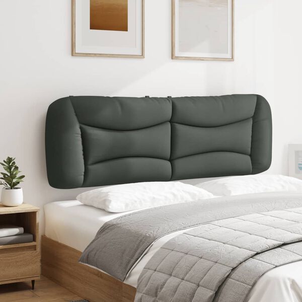 vidaXL Headboard Cushion Dark Grey 100% polyester Standard