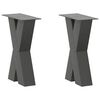 vidaXL Coffee Table Leg Set of 2 Anthracite Powder-coated steel Small