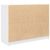 vidaXL Sideboard White Engineered Wood 39.4x13.8x29.9 in Storage